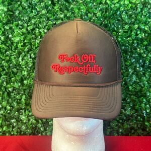 NWT Field Grade F*CK Off Respectfully Trucker Adult Hat New Cap Adjustable Gift